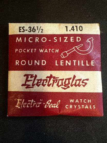 Electro-Seal ES-36½ Pocket Watch Crystal 35.8mm (1.410“) - New