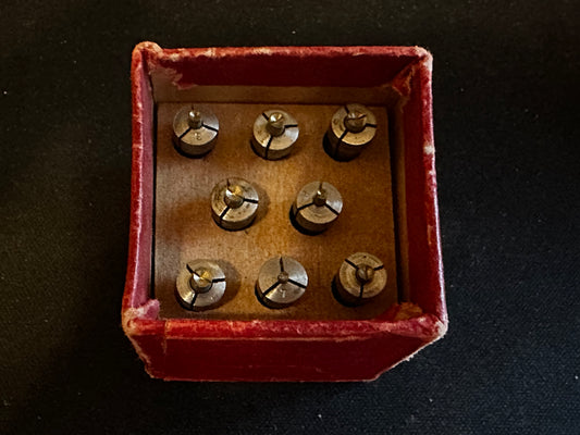 Box of 8 Facility Jewel Chucks w/ Thumb Adj for Watchmaking