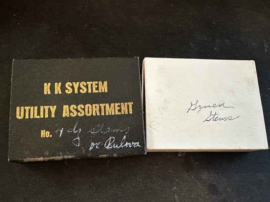 KK Assortment of Vintage Genuine Gruen Stems in box