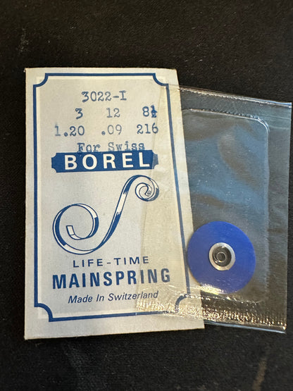 BOREL Mainspring 3022-I for Glycine caliber 16, 547, 81, 81-2 - Alloy