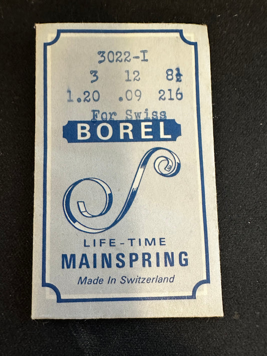 BOREL Mainspring 3022-I for Glycine caliber 16, 547, 81, 81-2 - Alloy
