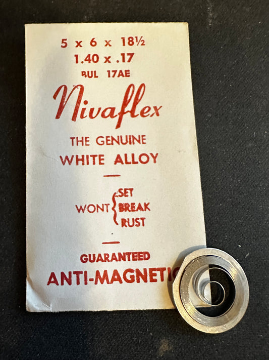 Nivaflex Unbreakable Mainspring for Bulova 17AE - Alloy
