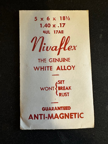 Nivaflex Unbreakable Mainspring for Bulova 17AE - Alloy