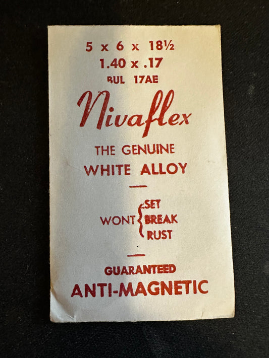 Nivaflex Unbreakable Mainspring for Bulova 17AE - Alloy