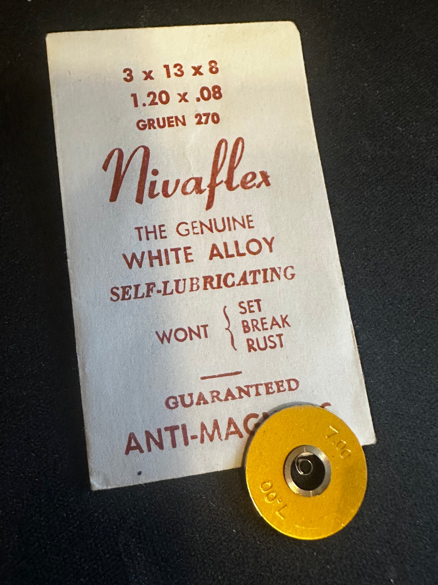 Nivaflex Unbreakable Mainspring for Gruen 270 - Alloy