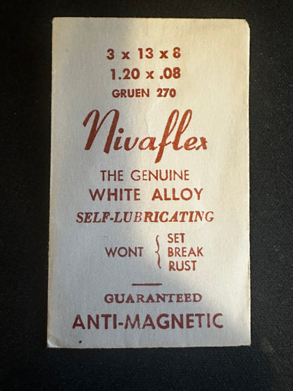 Nivaflex Unbreakable Mainspring for Gruen 270 - Alloy