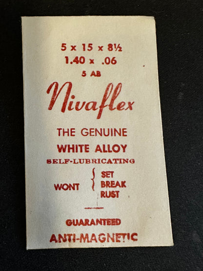 Nivaflex Mainspring for AS 1012, Bulova 5AB, 5AL - Alloy
