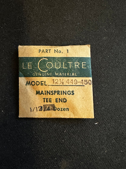 LeCoultre factory mainspring for caliber 449, 450 - Steel