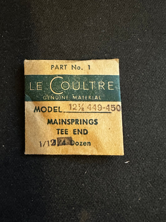 LeCoultre factory mainspring for caliber 449, 450 - Steel