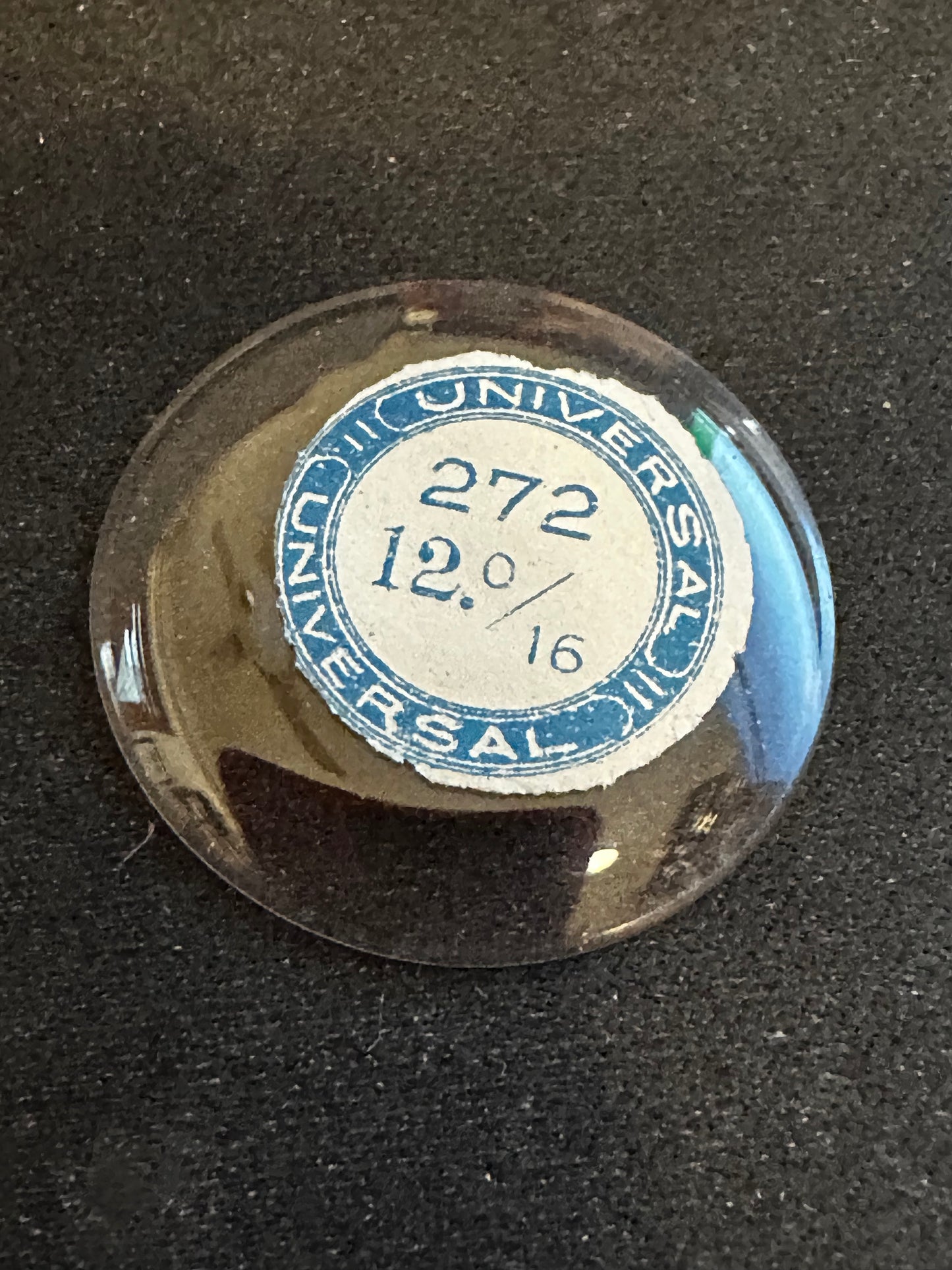 Universal Vintage Small Glass Watch Crystal 12-0/16 (~27.2mm) - NOS