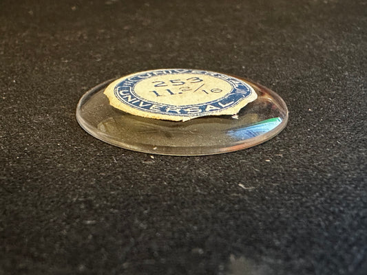 Universal Vintage Small Glass Watch Crystal 11-2/16 (~25.3mm) - NOS