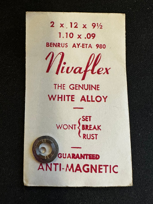 Nivaflex Mainspring for Benrus AY, ETA 980 - Alloy