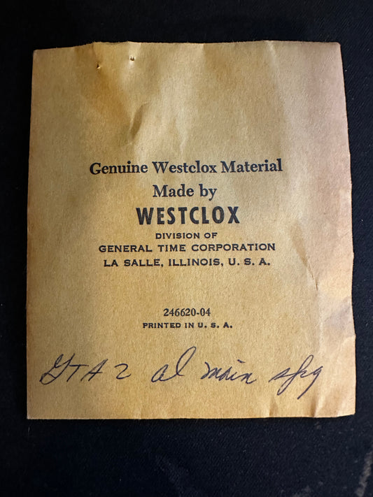 Westclox Factory ALARM Mainspring for GTA-2 Travel Alarm Clocks - Steel