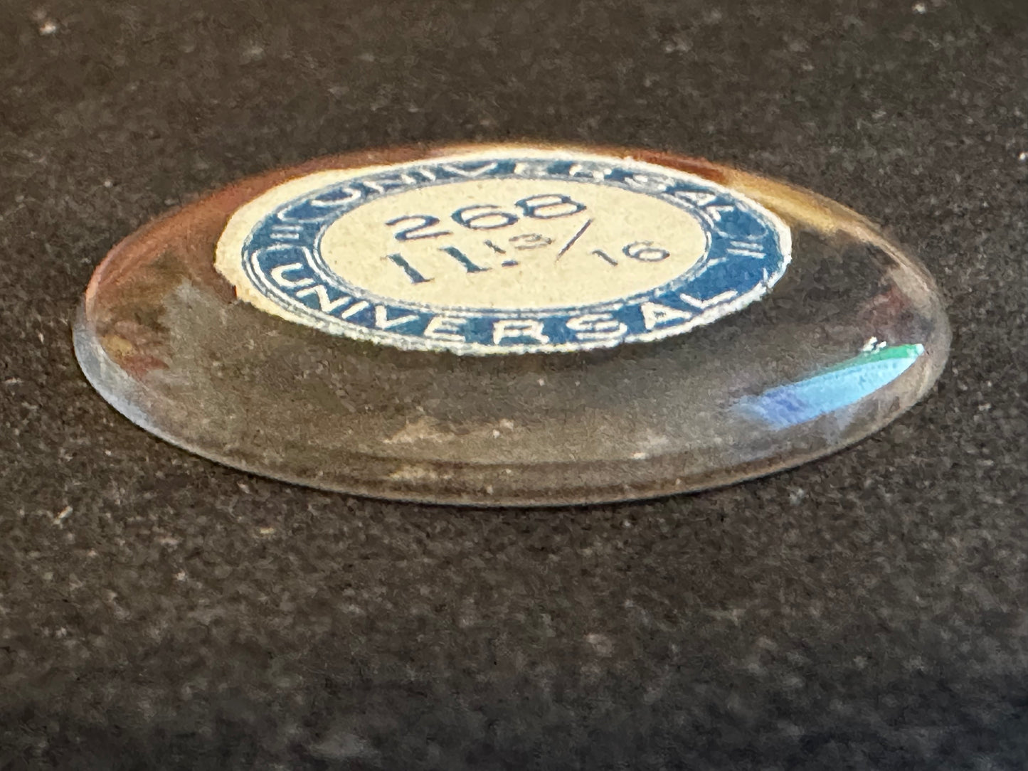 Universal Vintage Small Glass Watch Crystal 11-13/16 (~26.8mm) - NOS