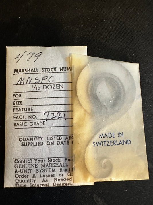 Marco Mainspring #479 for 8/0s Hamilton Movements No. 7221 - Steel