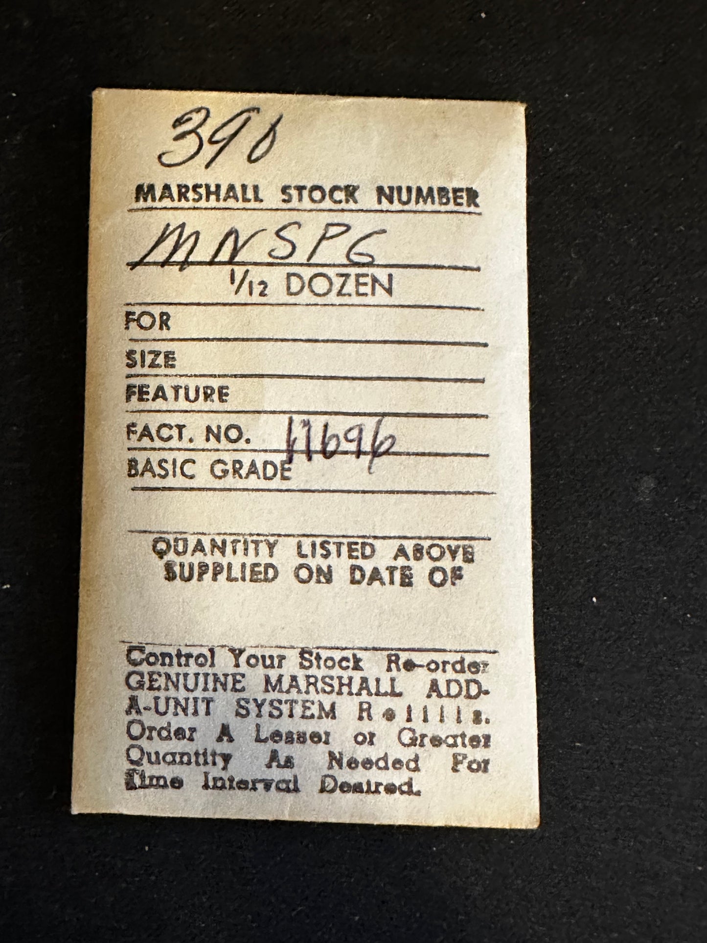 Marco Mainspring #390 for 11/0s Hampden Movements No. 11696 - Steel
