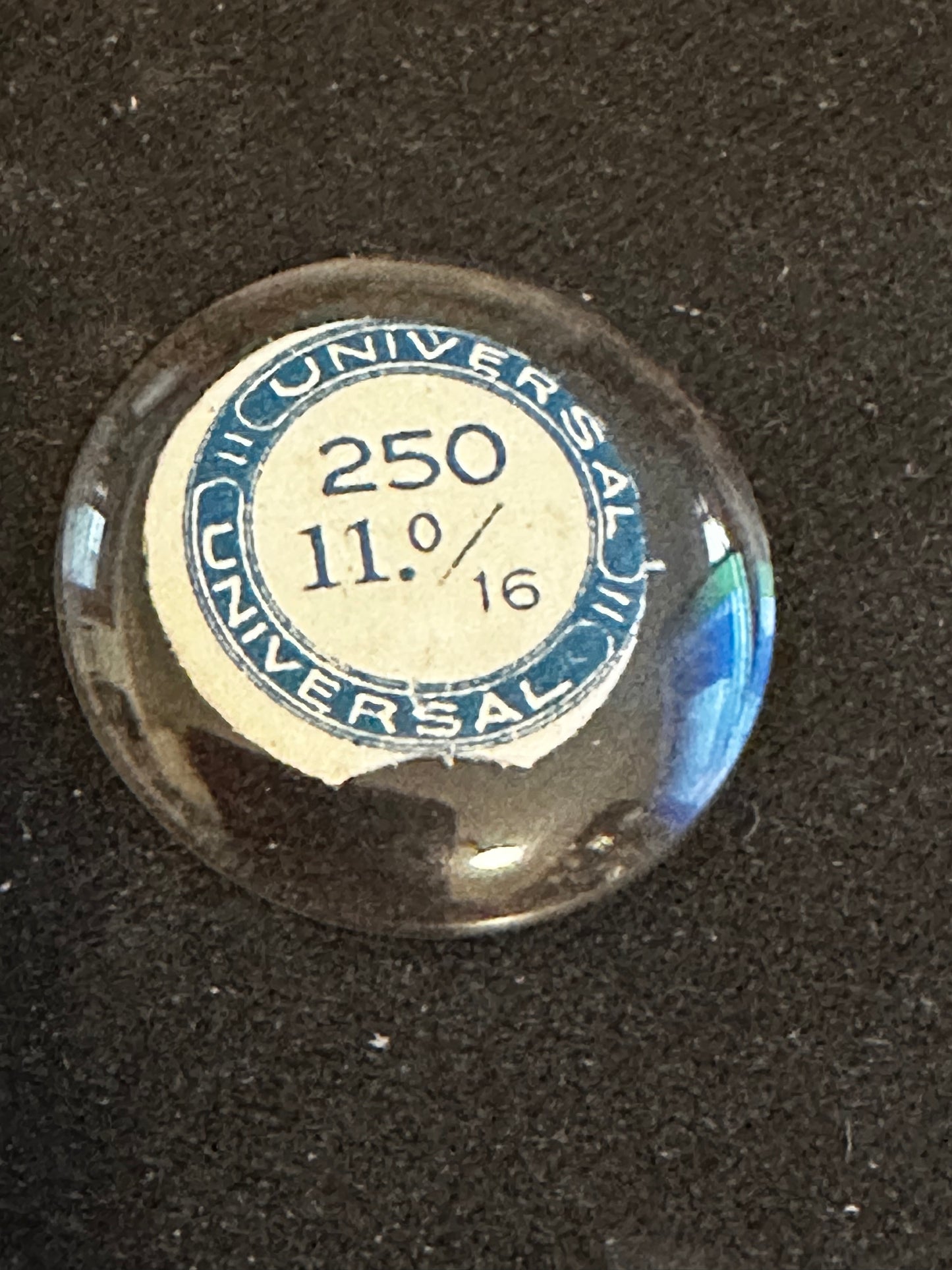 Universal Vintage Small Glass Watch Crystal 11-0/16 (~25.0mm) - NOS