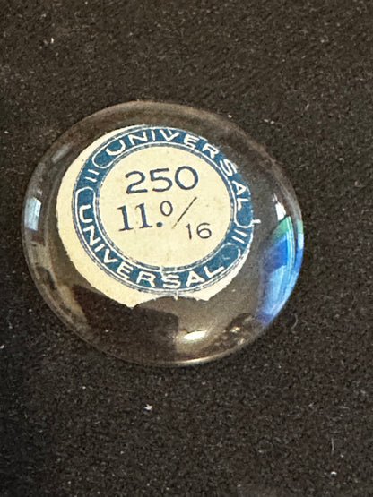 Universal Vintage Small Glass Watch Crystal 11-0/16 (~25.0mm) - NOS
