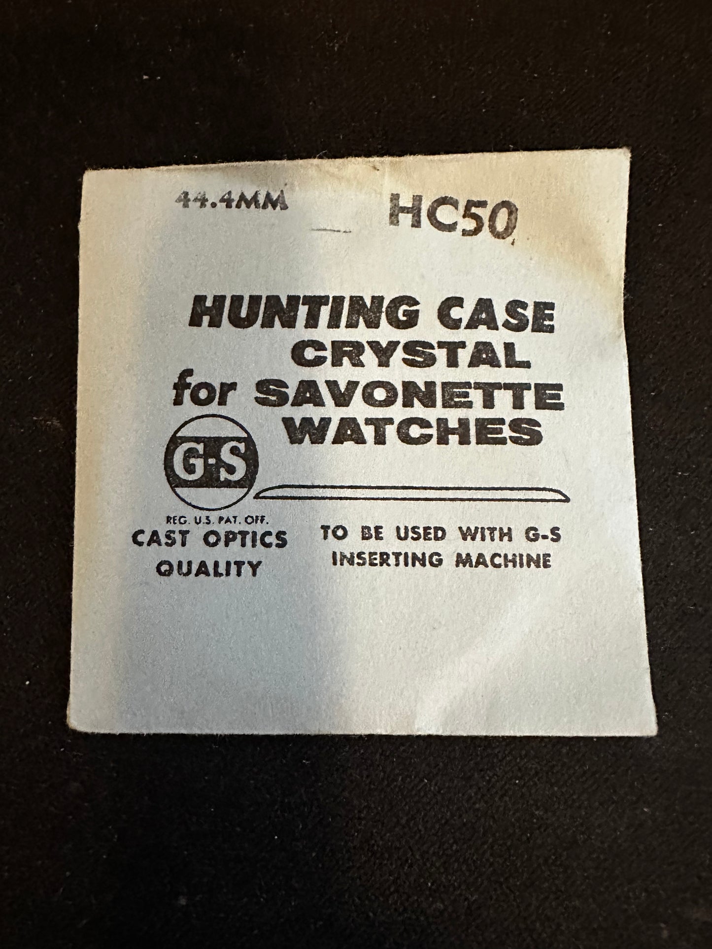 GS HC 50 Hunting Case Pocket Watch Crystal 44.4mm - New