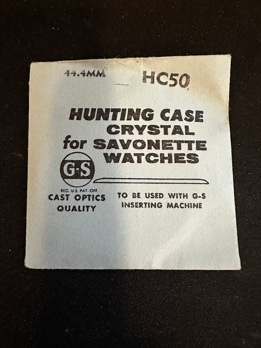 GS HC 50 Hunting Case Pocket Watch Crystal 44.4mm - New
