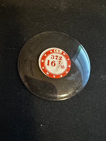KK Mi-Chevee Vintage Glass Pocket Watch Crystal 16-7/16 (37.2mm) - NOS