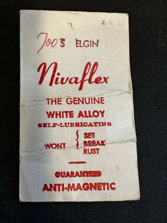 Nivaflex Mainspring for Elgin grade 700 No 6693 - Alloy