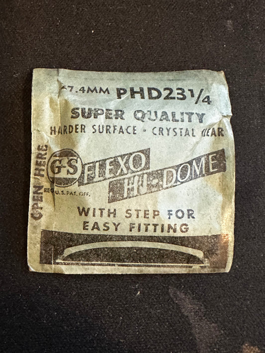 GS Flexo Round HI-DOME Crystal PHD 23¼ - 27.4 mm - New