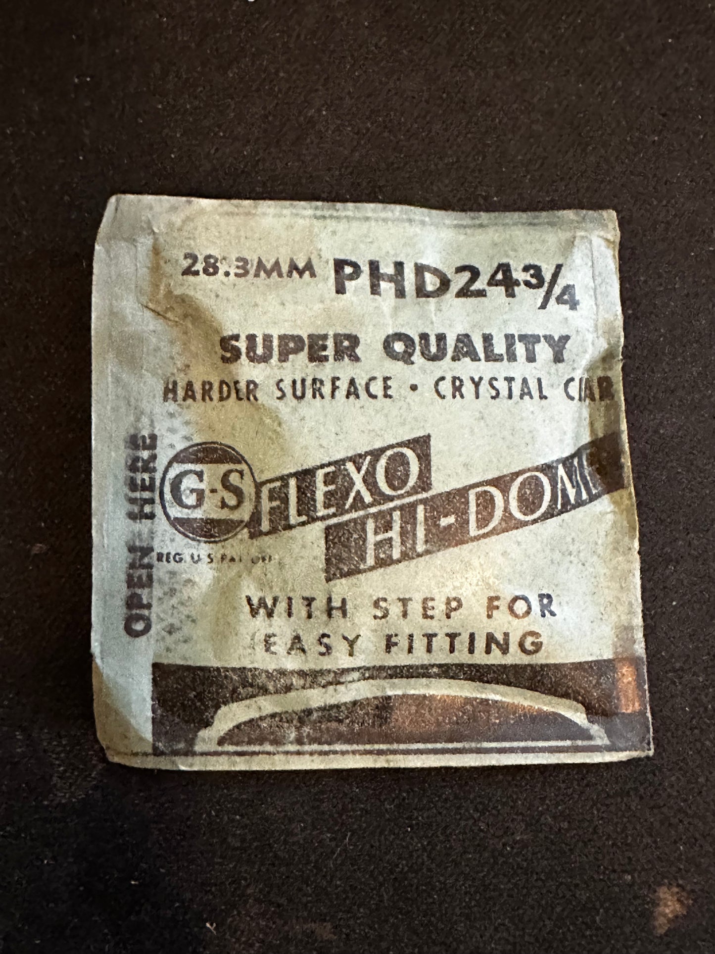 GS Flexo Round HI-DOME Crystal PHD 24¾ - 28.3 mm - New