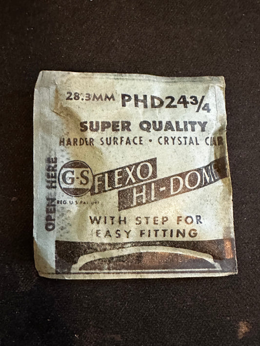 GS Flexo Round HI-DOME Crystal PHD 24¾ - 28.3 mm - New
