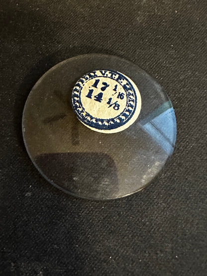 VTF Vintage Beveled Glass Pocket Watch Crystal 17-1/16 (~38.5mm) - NOS