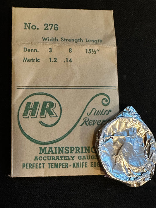 HR Mainspring #276 for Excelsior Park caliber 8 Chronograph - Steel