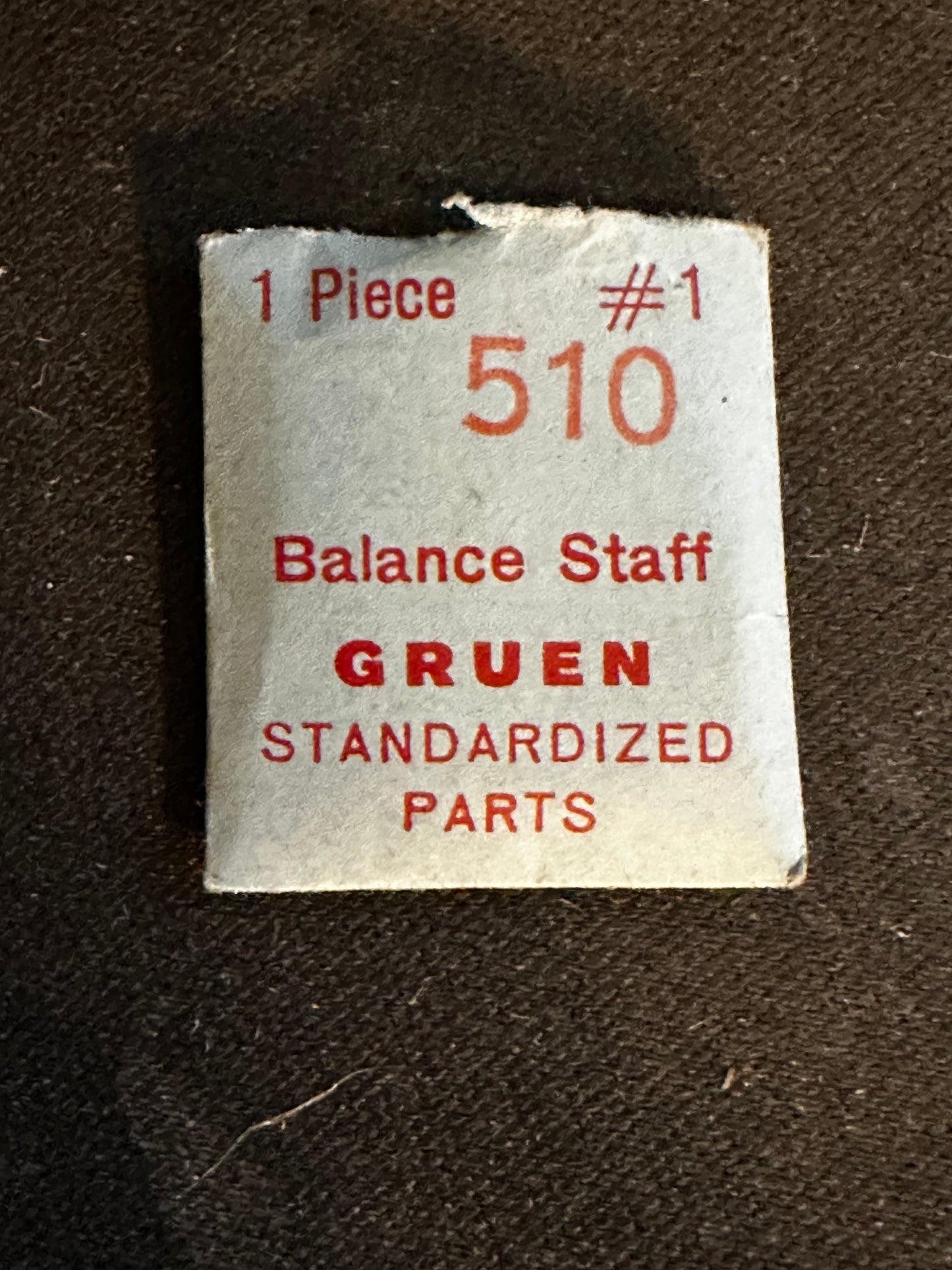 Gruen Factory Balance Staff for caliber 510 - New