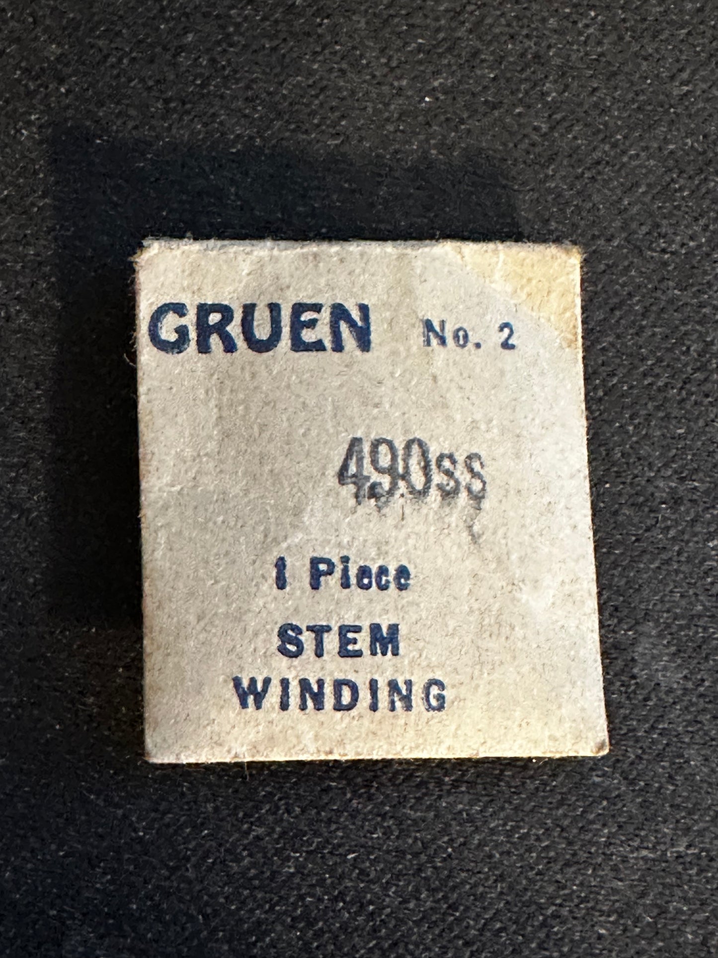 Gruen Factory stem for caliber 490ss - new in envelope