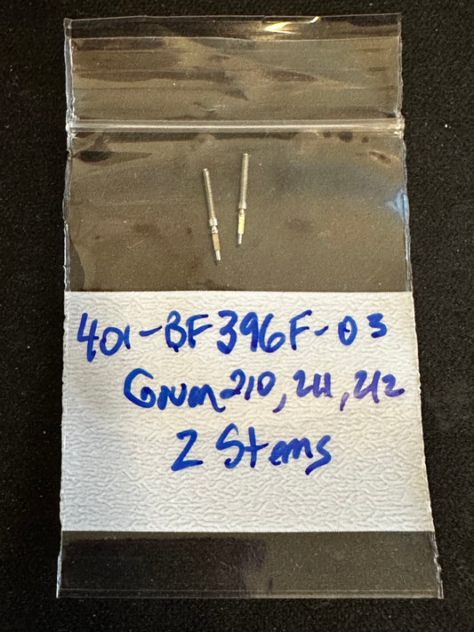 Lot of 2 Stems for 6¾x7¾ ligne Gruen caliber 210, 211, 212 Movements