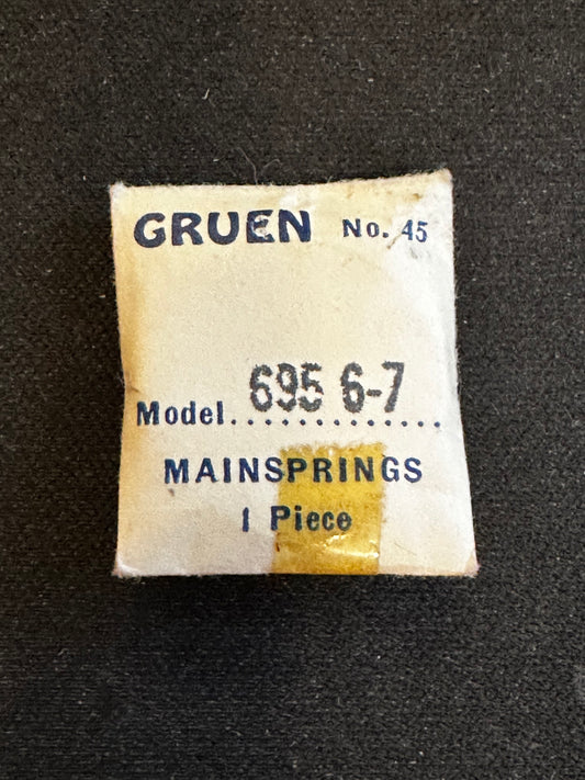 Gruen Factory Mainspring for caliber 695, 696, 697 - Steel