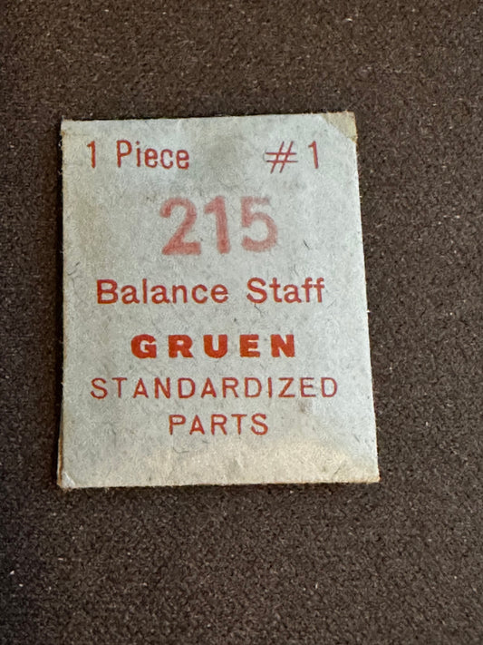 Gruen Factory Balance Staff for caliber 215 - New