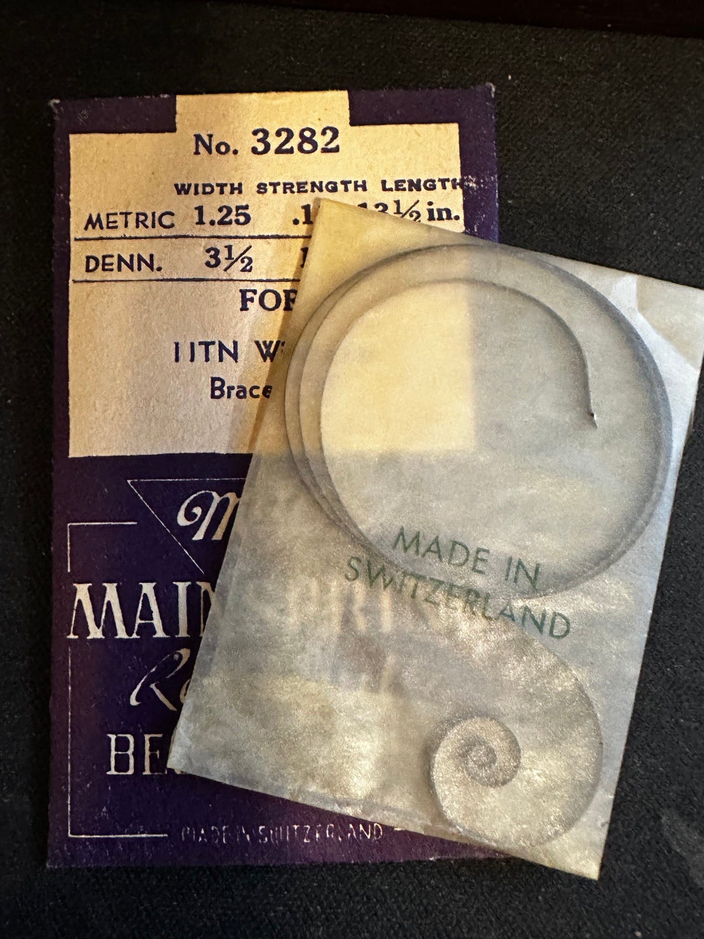 Marco Mainspring #3282 for Wittnauer caliber 11TN - Steel