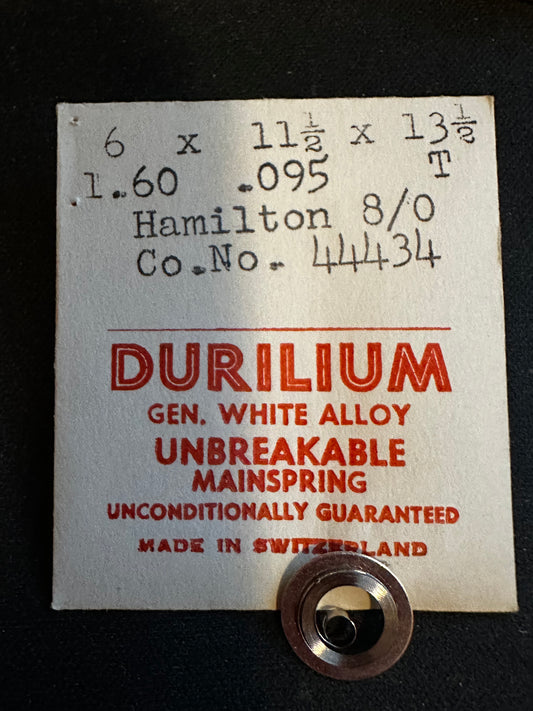 Durilium Mainspring for Hamilton 8/0s No. 44434 - Alloy