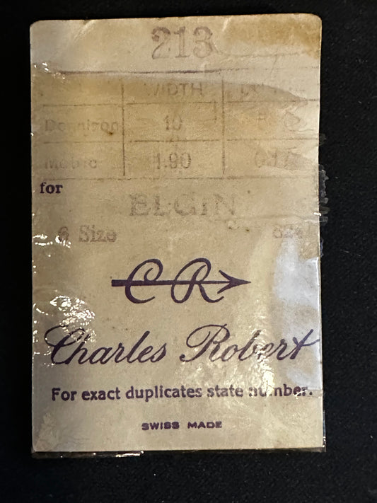 CR Mainspring #213 for Elgin 6s No. 824 - Steel