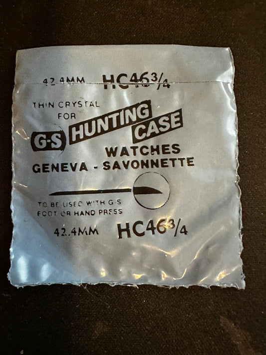 GS HC 46¾ Hunting Case Pocket Watch Crystal 42.4mm - New