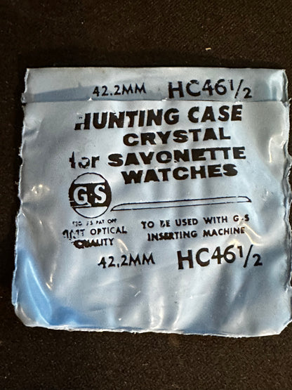 GS HC 46½ Hunting Case Pocket Watch Crystal 42.2mm - New