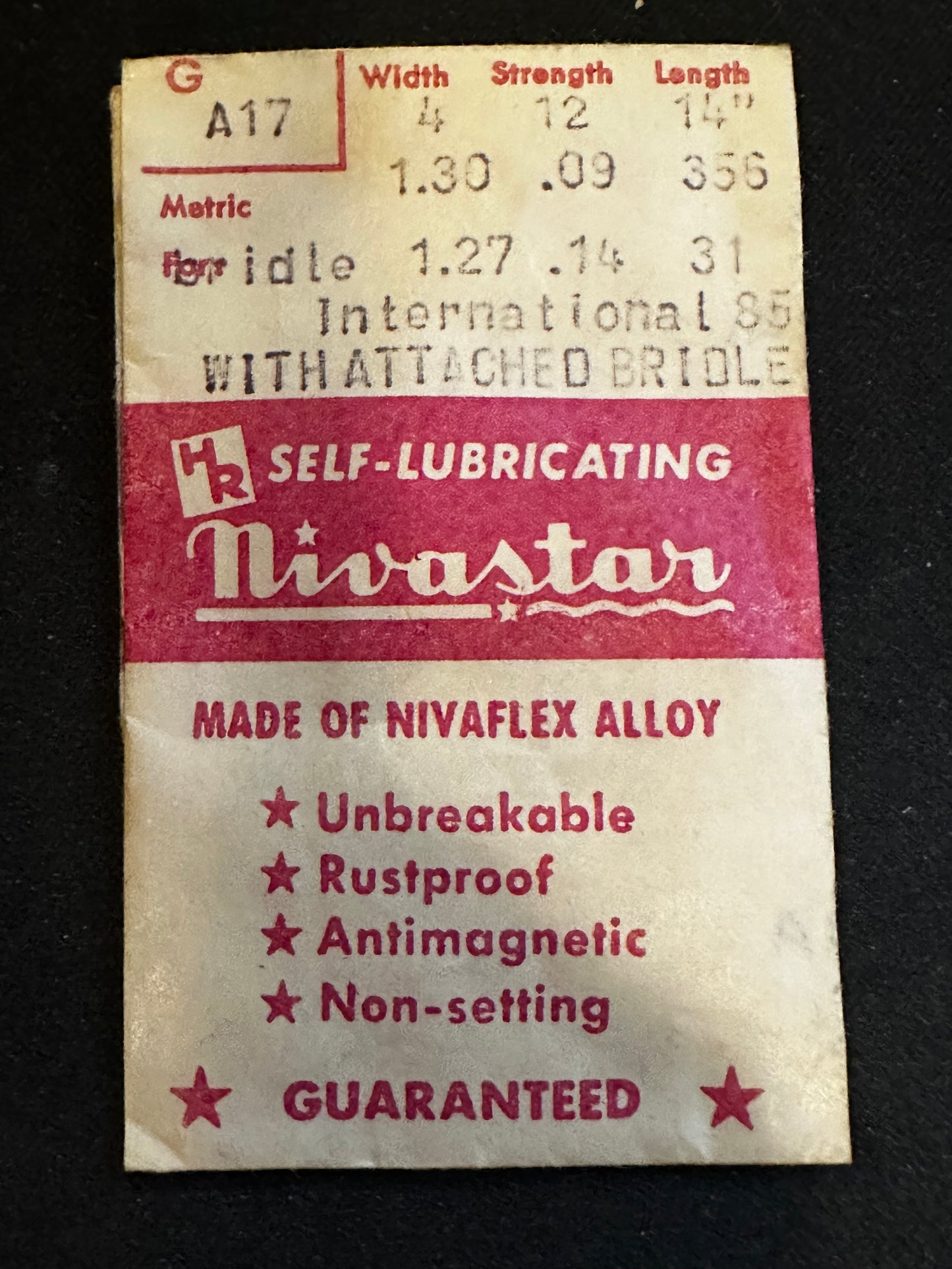 HR Nivastar Mainspring GA17 for International caliber 85 Automatic - Alloy