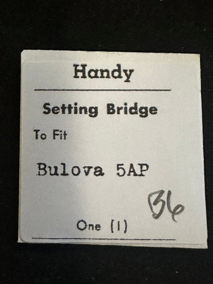 Handy Set Lever Bridge for Bulova caliber 5AP - new