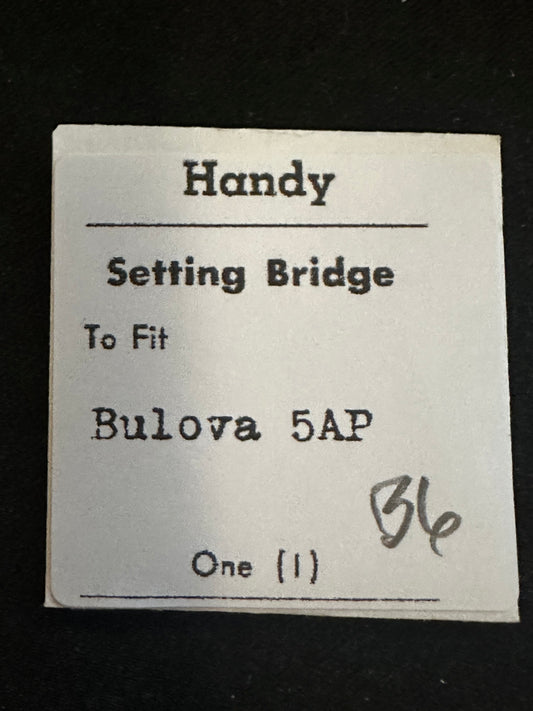 Handy Set Lever Bridge for Bulova caliber 5AP - new