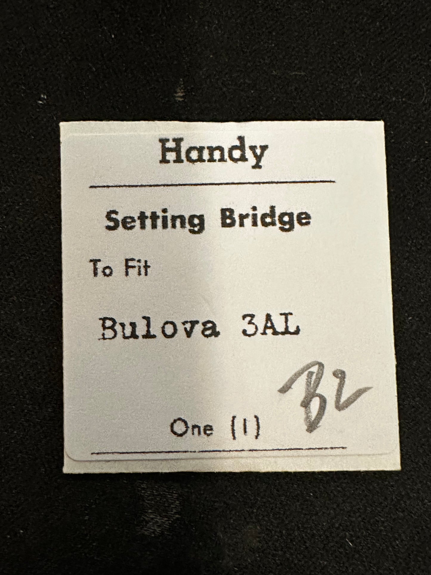 Handy Set Lever Bridge for Bulova caliber 3AL - new