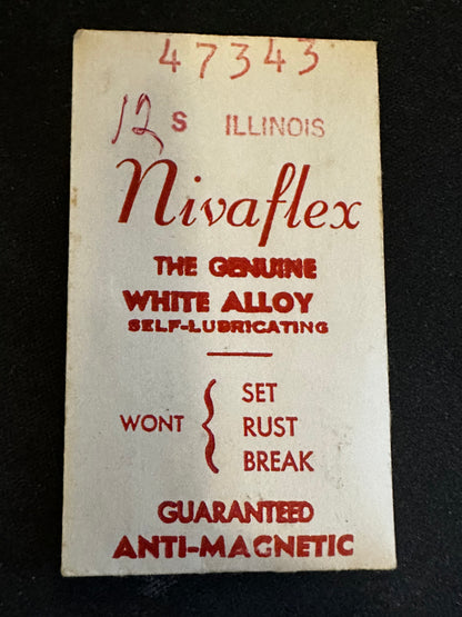 Nivaflex Mainspring for 12s Illinois No. 47343 - Alloy