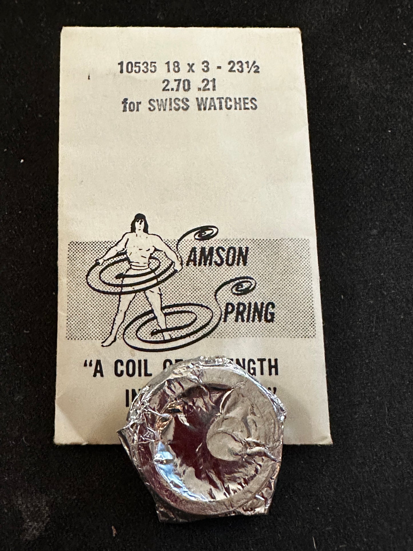 Samson Mainspring No. 10535 for Buren 690, 691, 35/12 - Steel