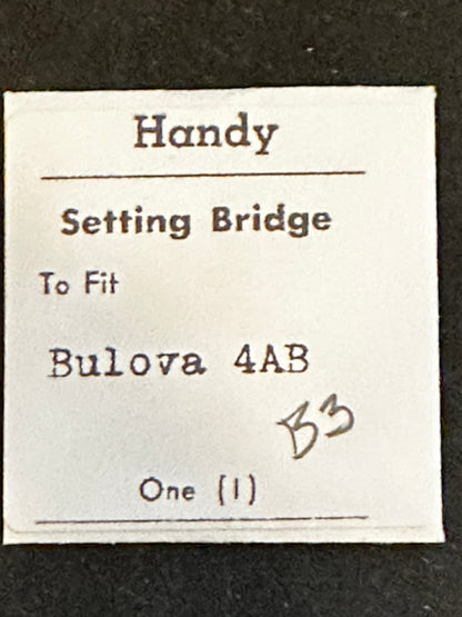 Handy Set Lever Bridge for Bulova caliber 4AB - new