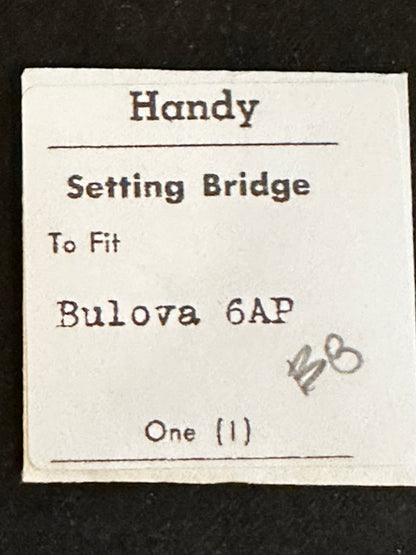 Handy Set Lever Bridge for Bulova caliber 6AP - new