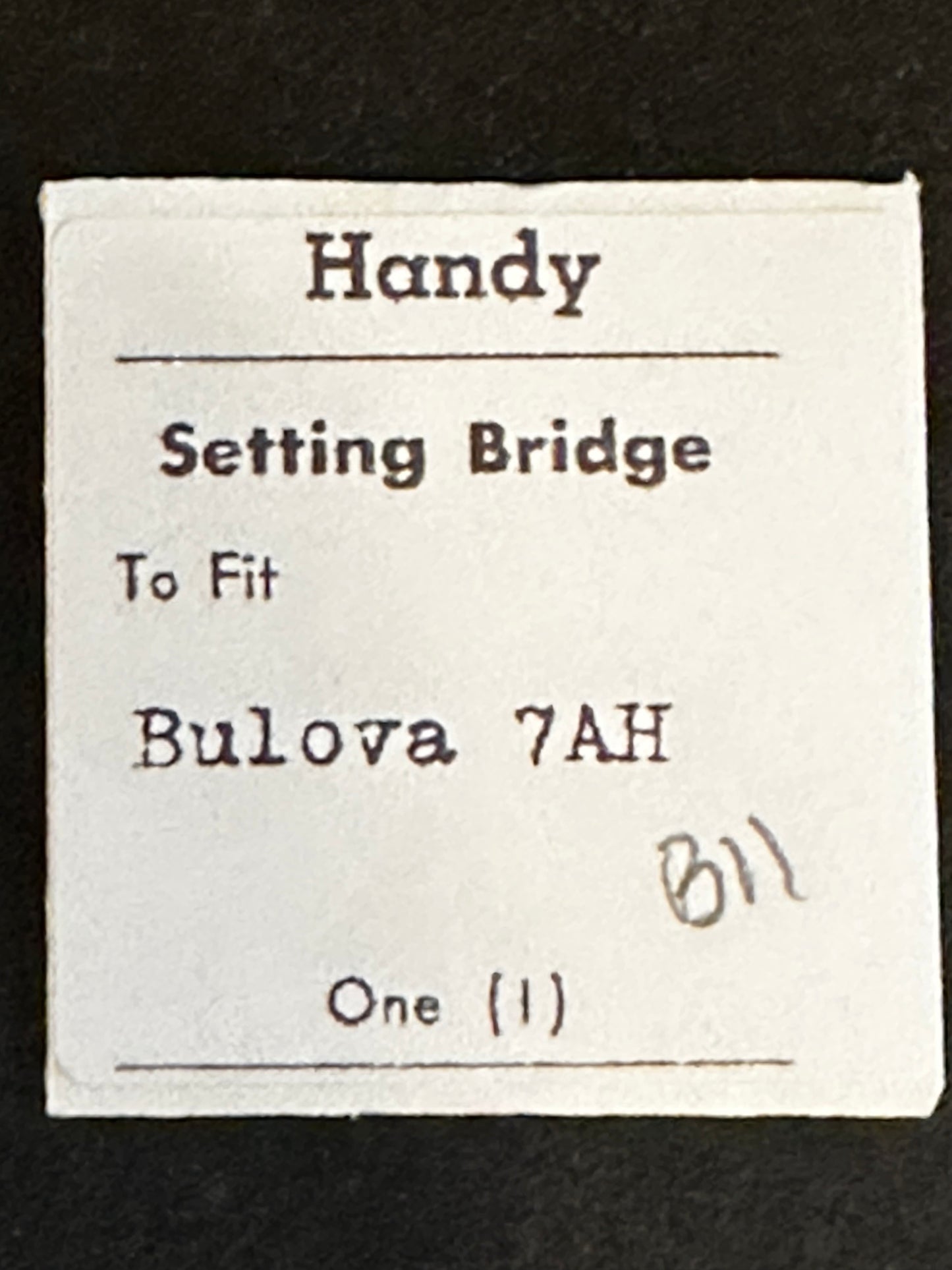 Handy Set Lever Bridge for Bulova caliber 7AH, 7AK - new
